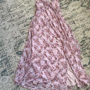 Francesca's Collections Blush Floral Dress